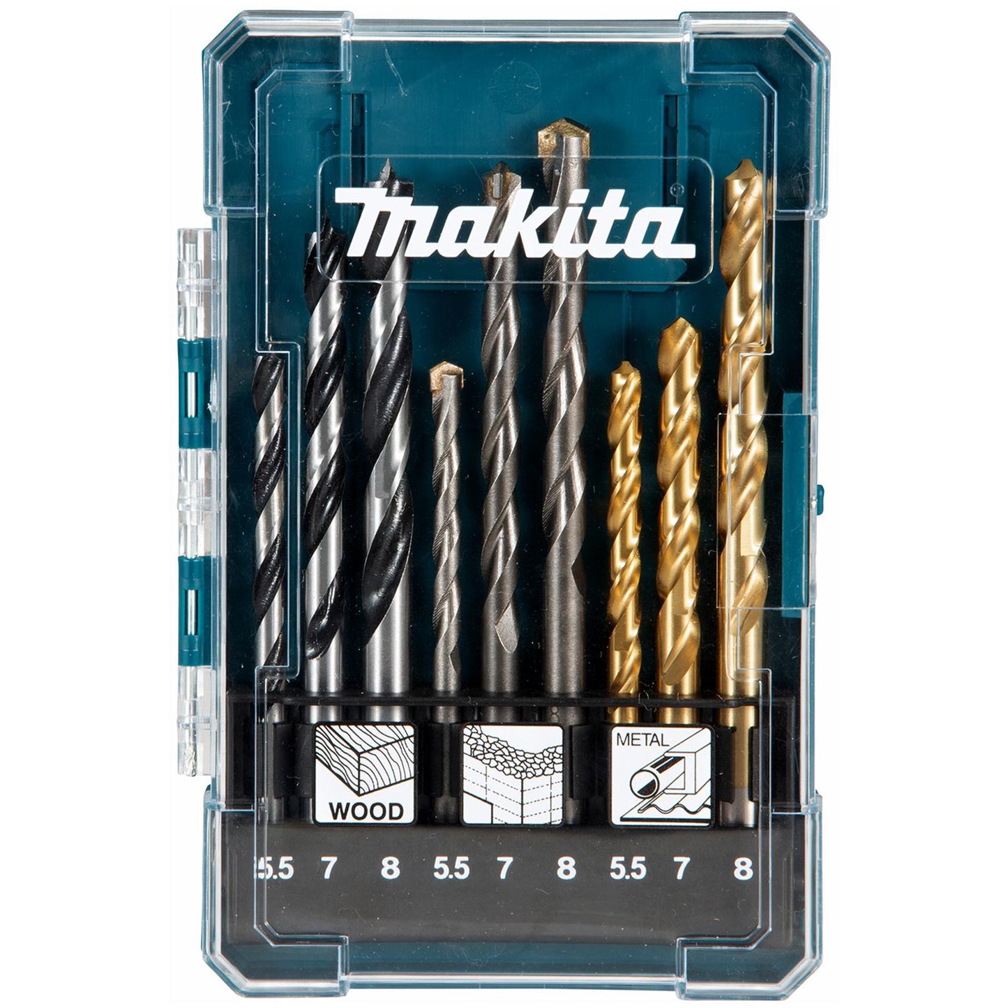 Makita 13-Piece Multi-Material Drill Bit Set – Wood, Concrete & Metal Compatible | aztools.uk - Professional Quality Tools at the Best Price