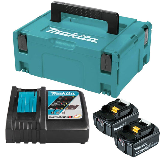 Makita 18V Battery & Charger Set – Includes Carry Case | Portable Power Solution | aztools.uk - Professional Quality Tools at the Best Price