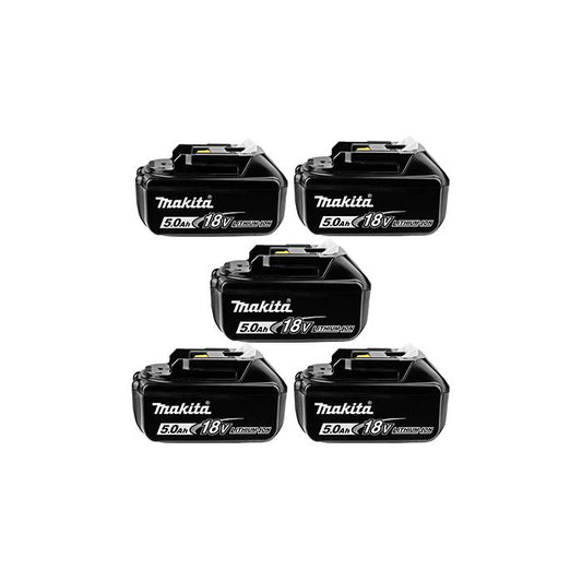 Makita BL1850B 18V 5.0Ah Lithium-Ion Battery Pack – Set of 5 | aztools.uk - Professional Quality Tools at the Best Price